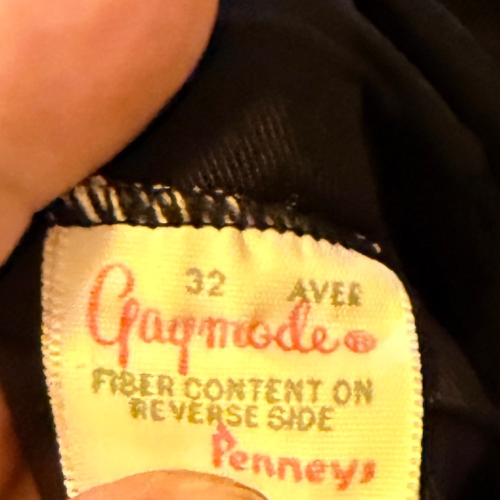 Vintage Gaymode Nylon Full Black Slip - Picture 4 of 8